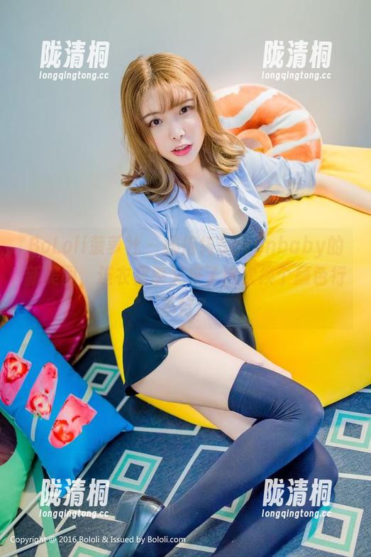 BoLoli菠萝社-柳侑绮Sevenbaby BoLoli菠萝社 - 柳侑绮Sevenbaby的新美图,连衣裙季又来了这次换个颜色行不行?