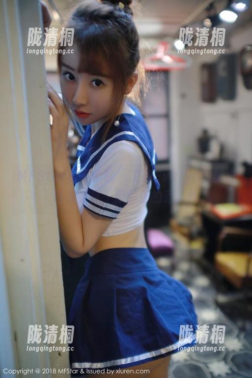 MFStar模范学院 - 艾莉Evelyn的旗袍哈欠大赏，原图里的惹人怜